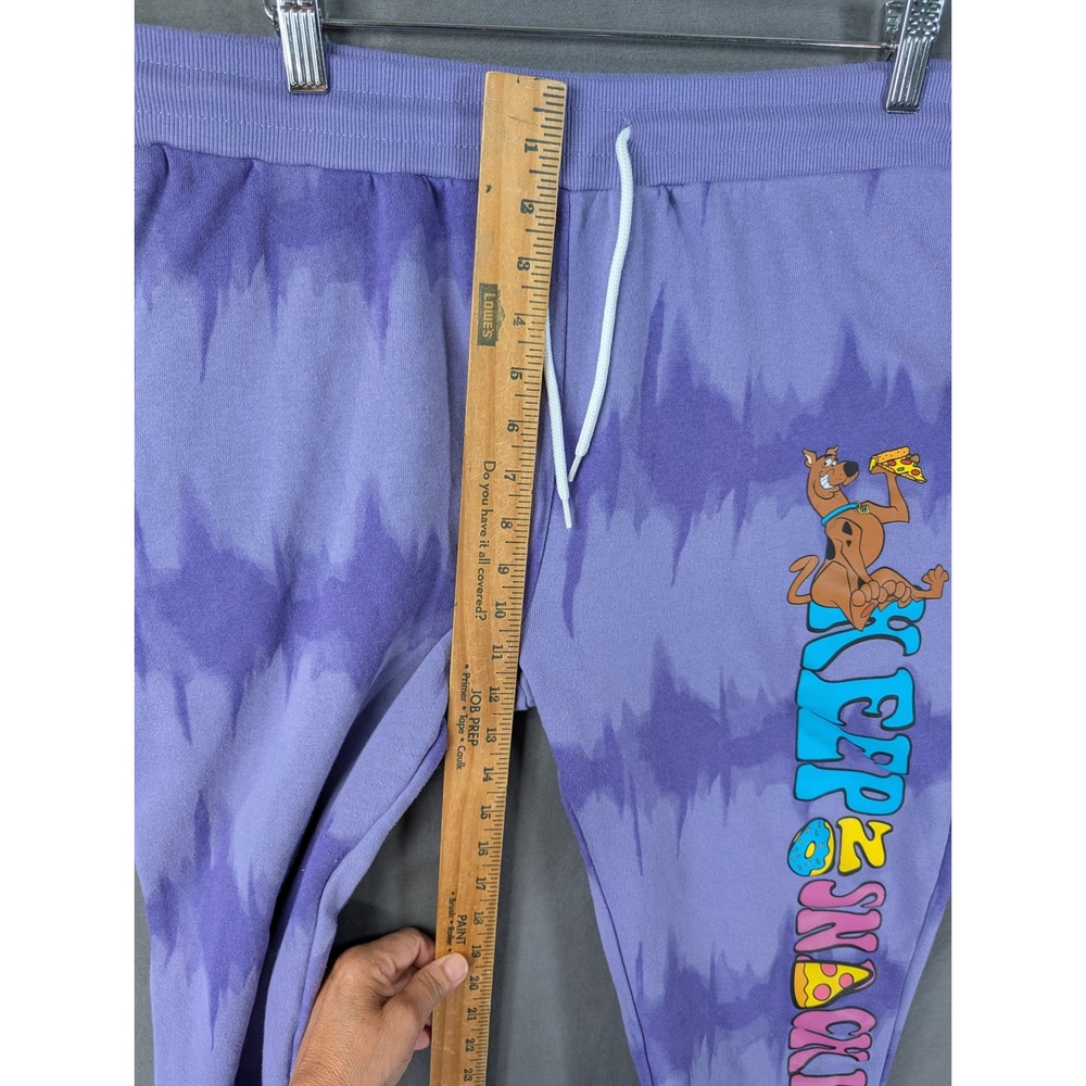 Scooby-Doo Keep on Snackin Purple Tie Dye Jogger Sweatpants Mens XXL - Picture 5 of 7
